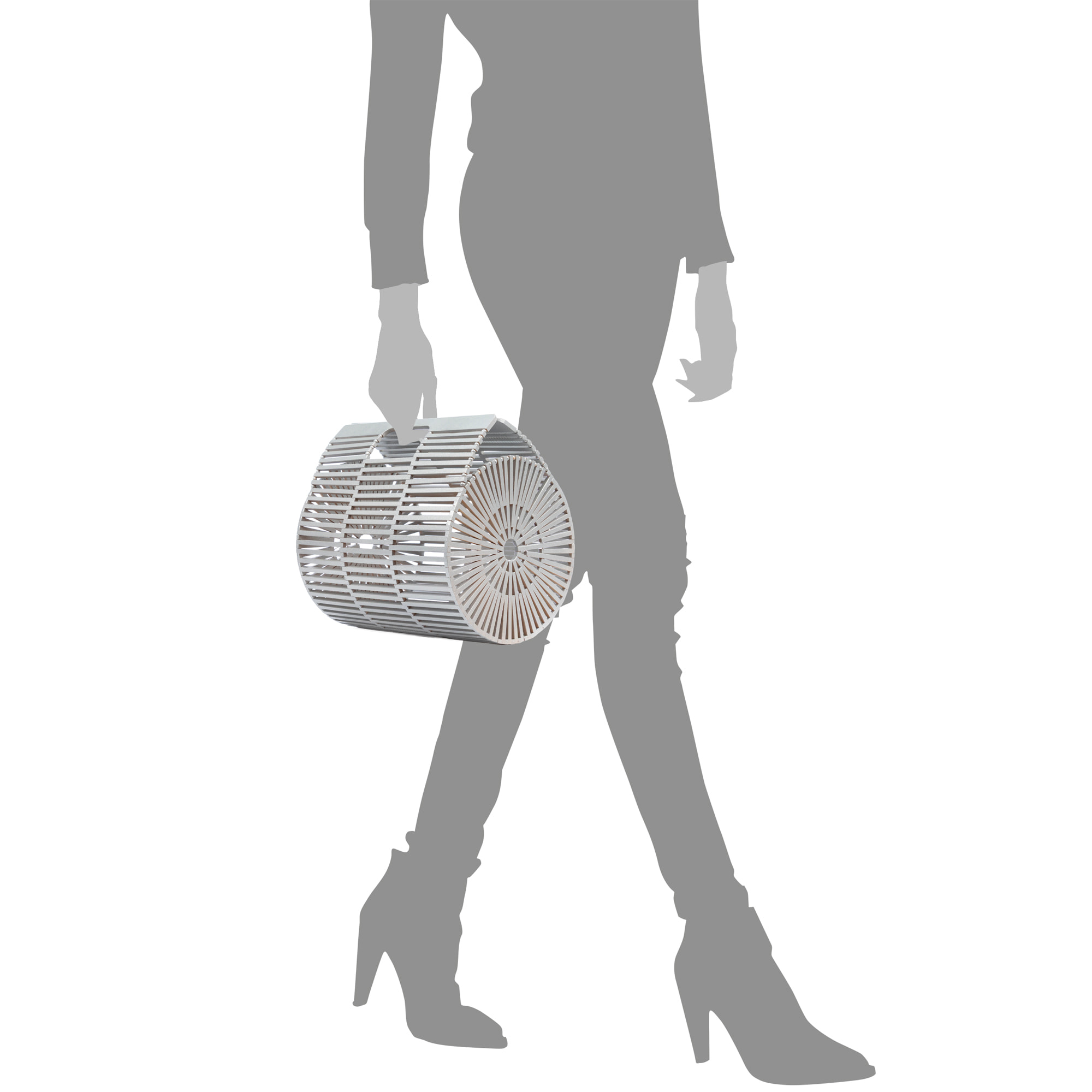 Zerfaliu bolso de mano de madera.