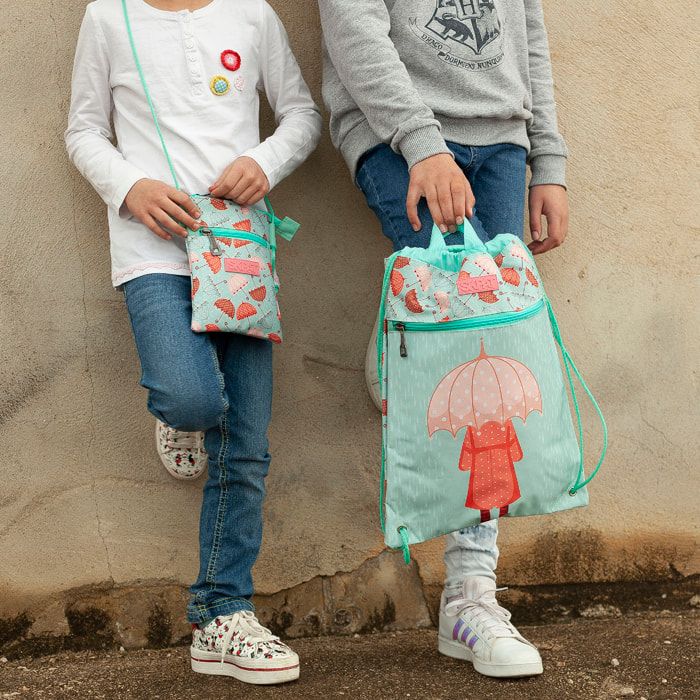 Minibolso Para Móvil Skpat Rainy Day Verde Menta