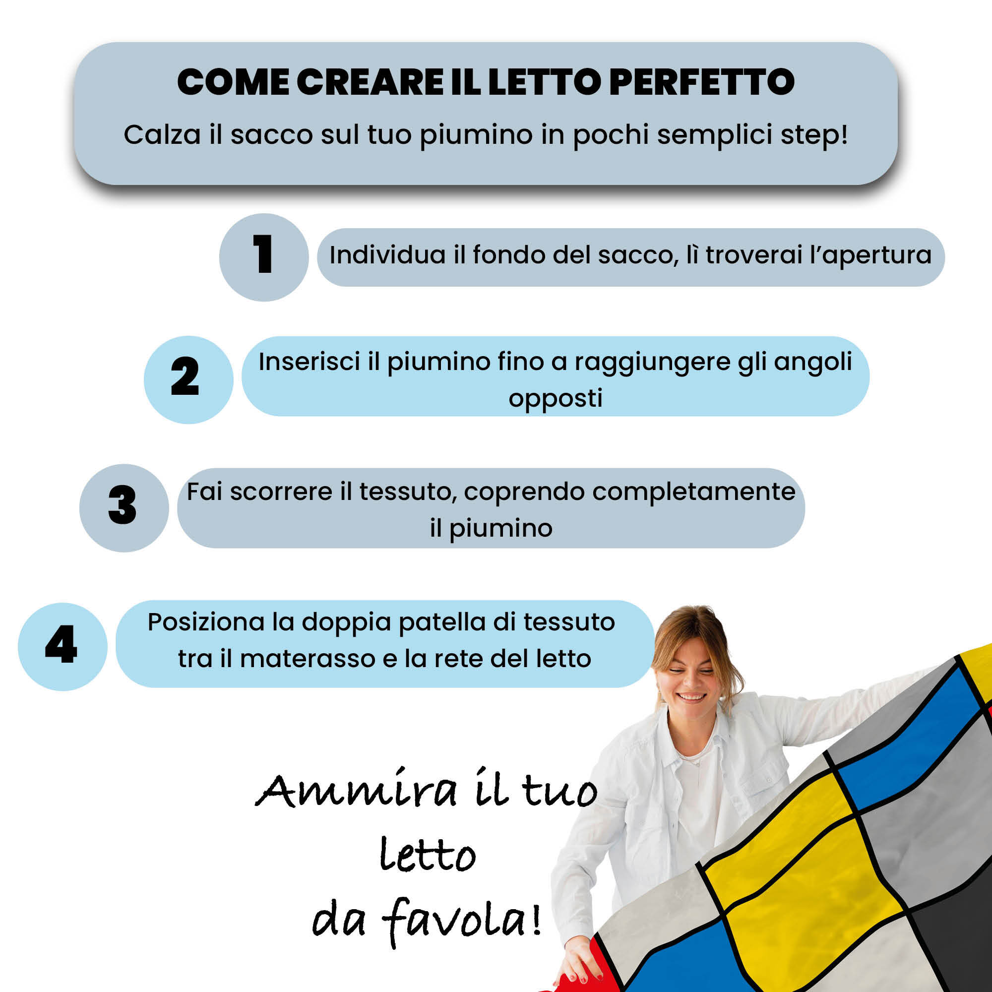 PARURE COPRIPIUMINO SOGNI D'AUTORE, Stampa Digitale, 100% Cotone, Made in Italy - 67