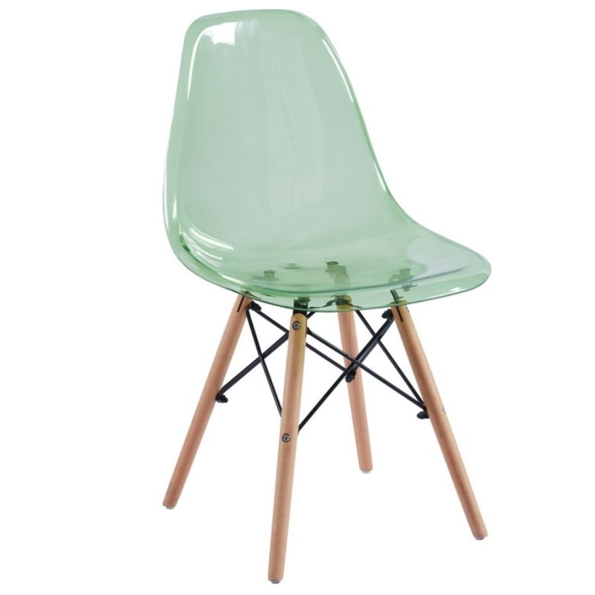 Sedie cucina verde trasparente - Betty