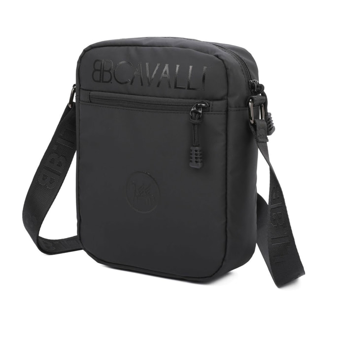 Borsa a tracolla uomo - Modello False - Pelle vegana 100% PU - 19.0 x 26.0 x 8.0 cm