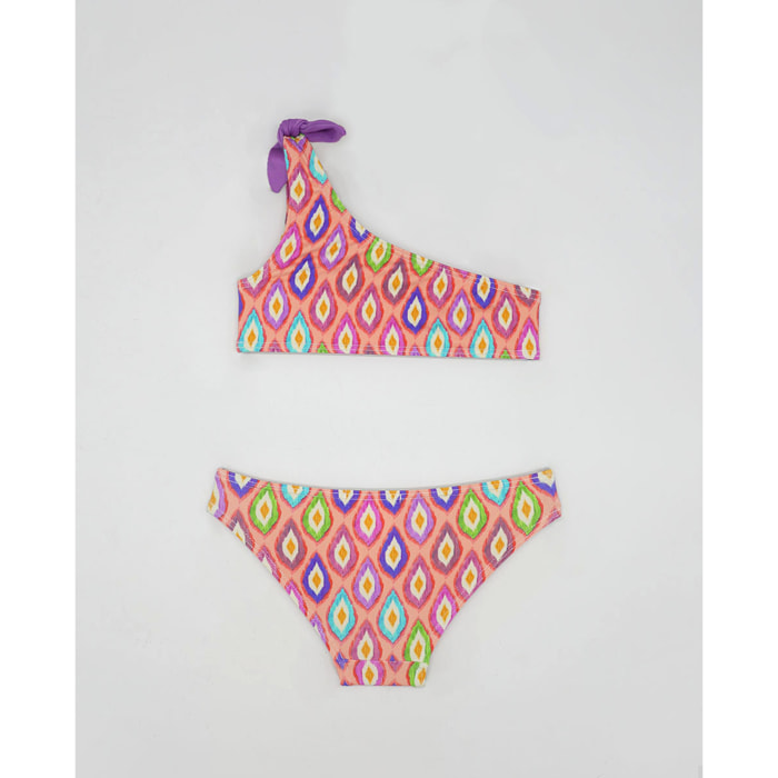 Bikini asimétrico rombos colores