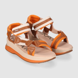 Sandalias de Piel Sintética - Multicolor - Tacón: 5 cm