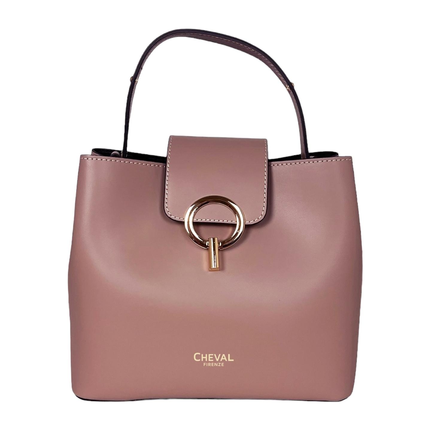 Bolso de mano Cheval Firenze Giulia Rosa Polvo