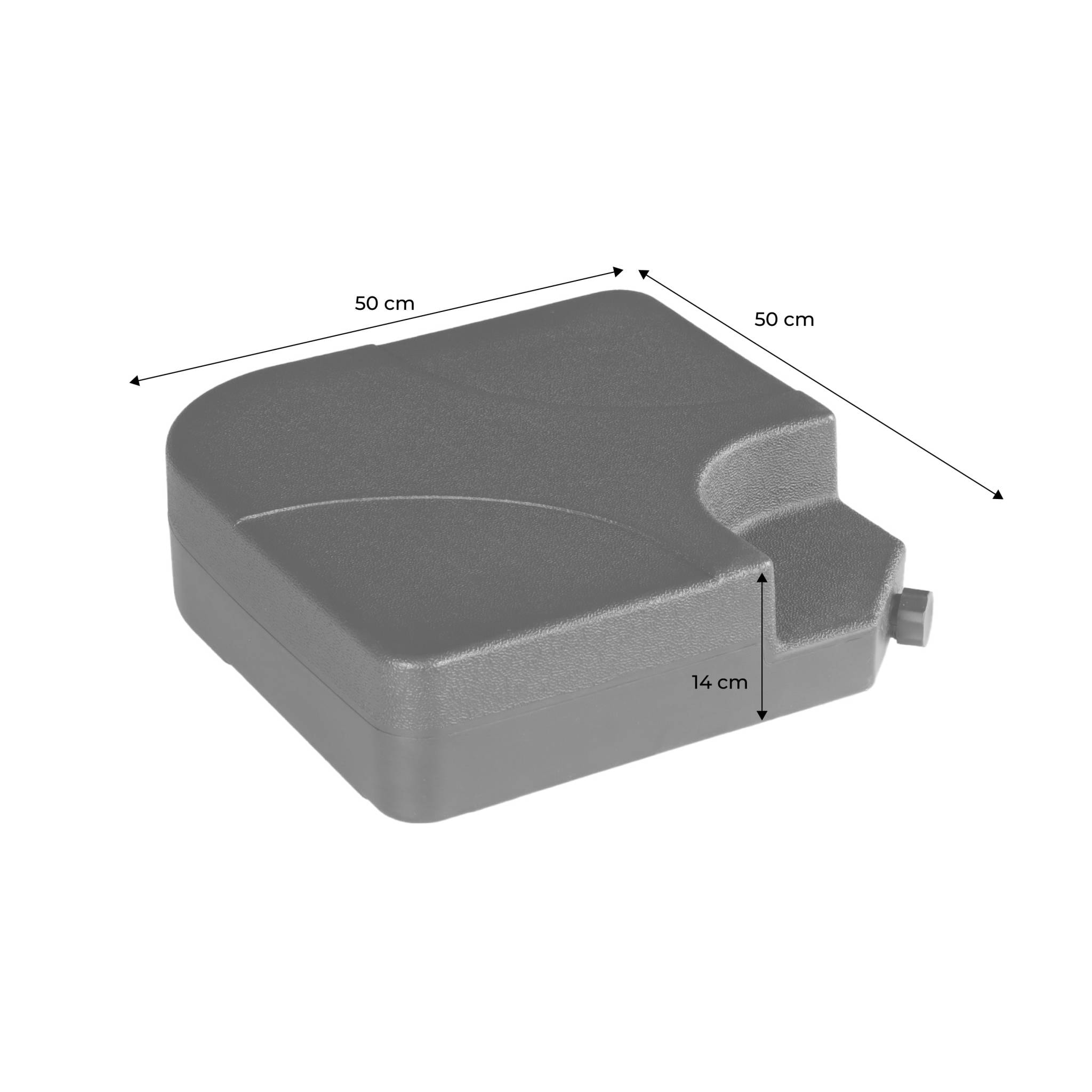 Dalles à lester pour parasol 50x50cm FIXEO