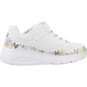 Zapatillas Niña Uno Lite Heart Craze Blanco
