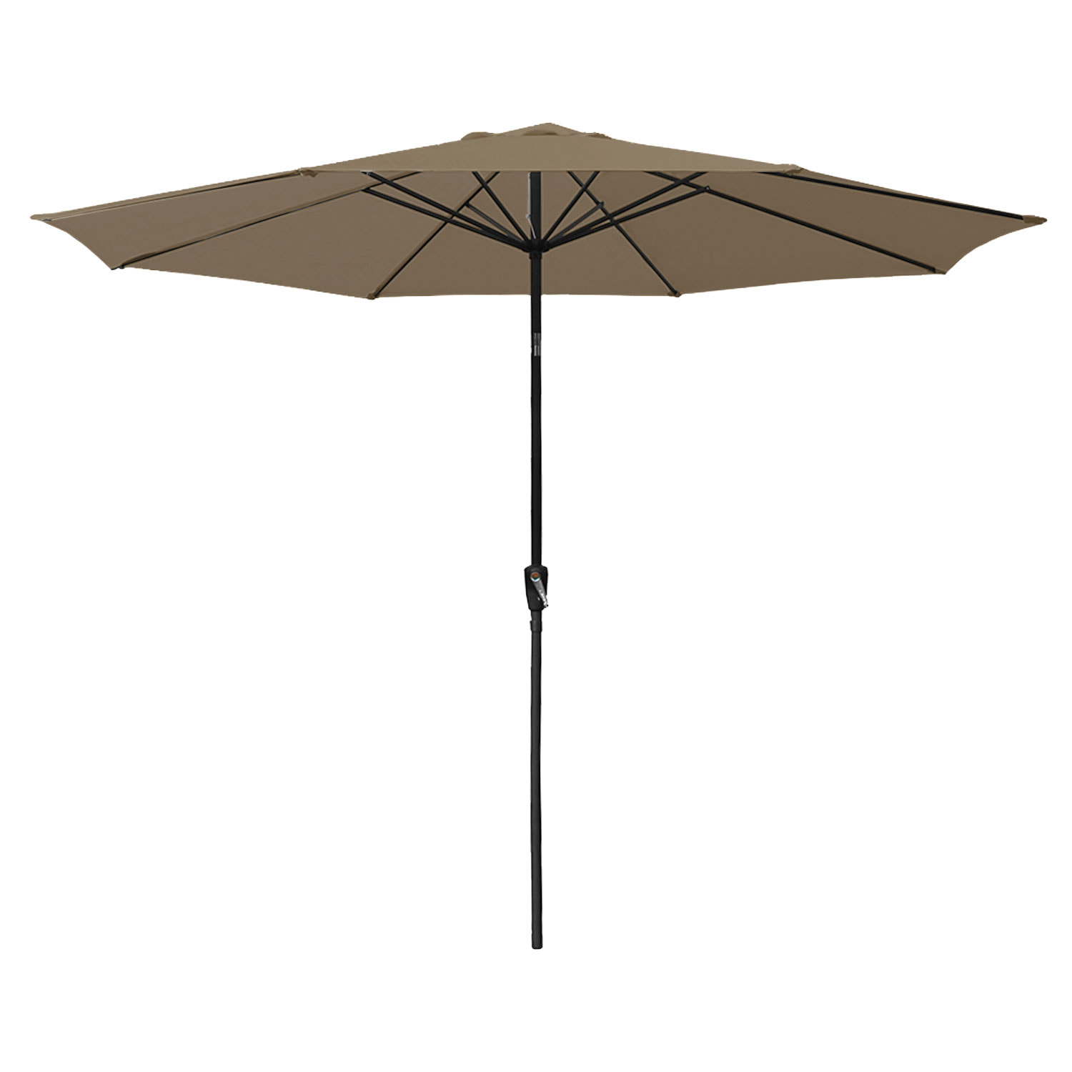 Parasol droit HAPUNA rond - Taupe