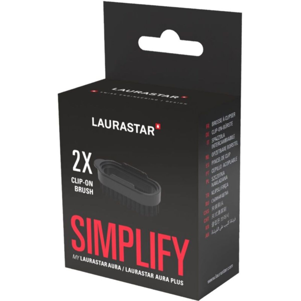 Brosse LAURASTAR Anti-calcaire à clipser x2 fer à repasser