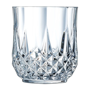 4 verres bas 32 cl Longchamp- Cristal d'Arques