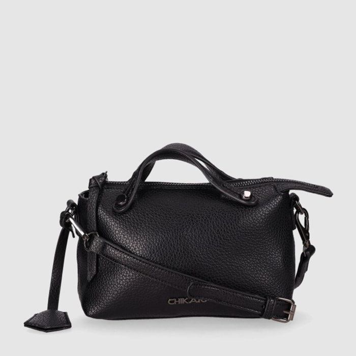 Bolso - Negro - Medida: 20 cm x 16 cm x 7 cm