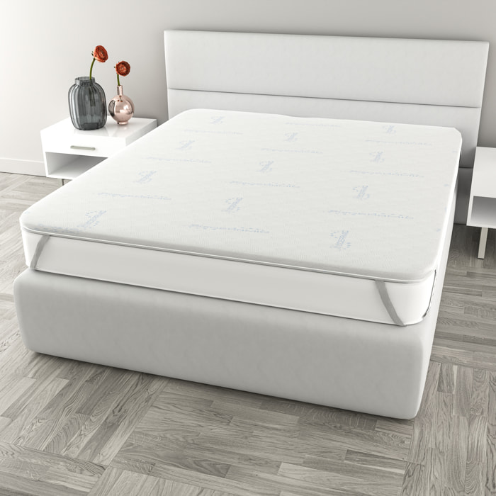 TOPPER MEMORY CON FODERA BIOCERAMICA MATRIMONIALE