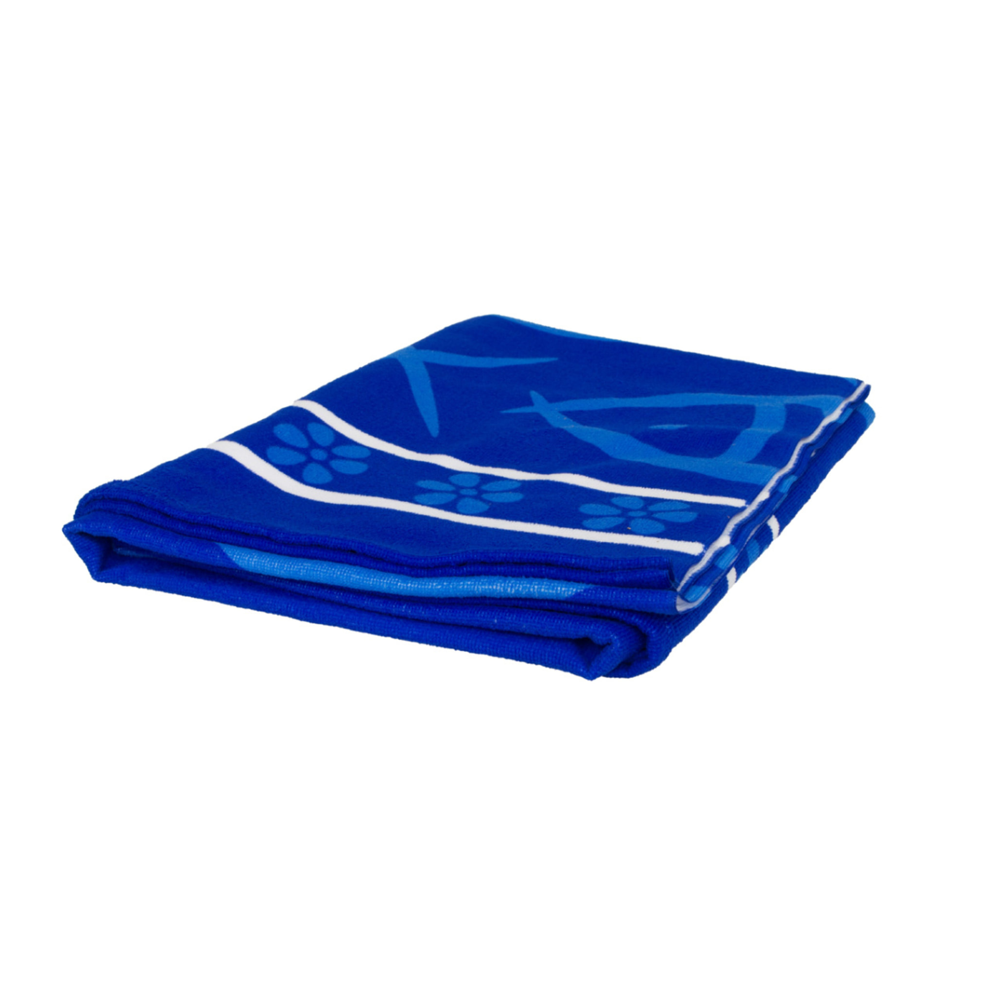 Telo Mare Grande 100x180 Spugna Maui Fish Blu D9