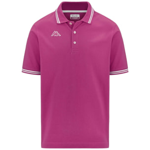 Kappa - Polos Hombre Fucsia - Logo Maltax 5 Mss