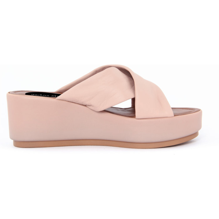 Sandalo con zeppa Donna colore Rosa