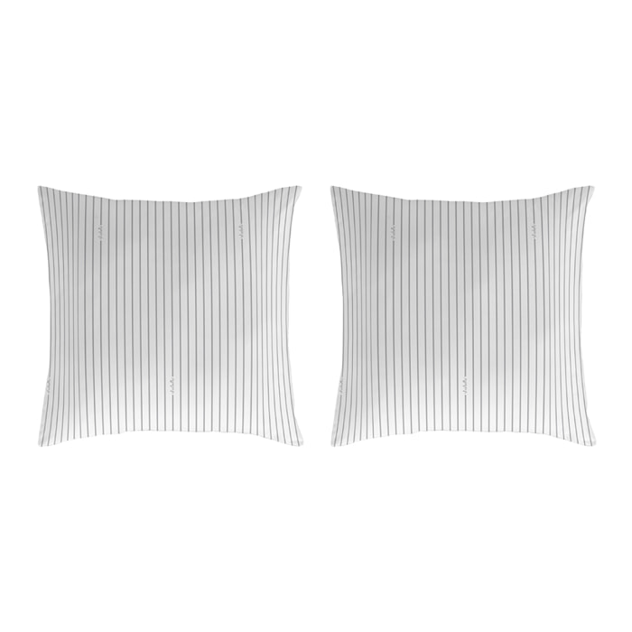 2 Fundas de almohada El Caballo 50x50 cm AMAZONA Gris - 100% algodón -