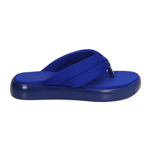 Chanclas tipo flip-flop azules de nylon