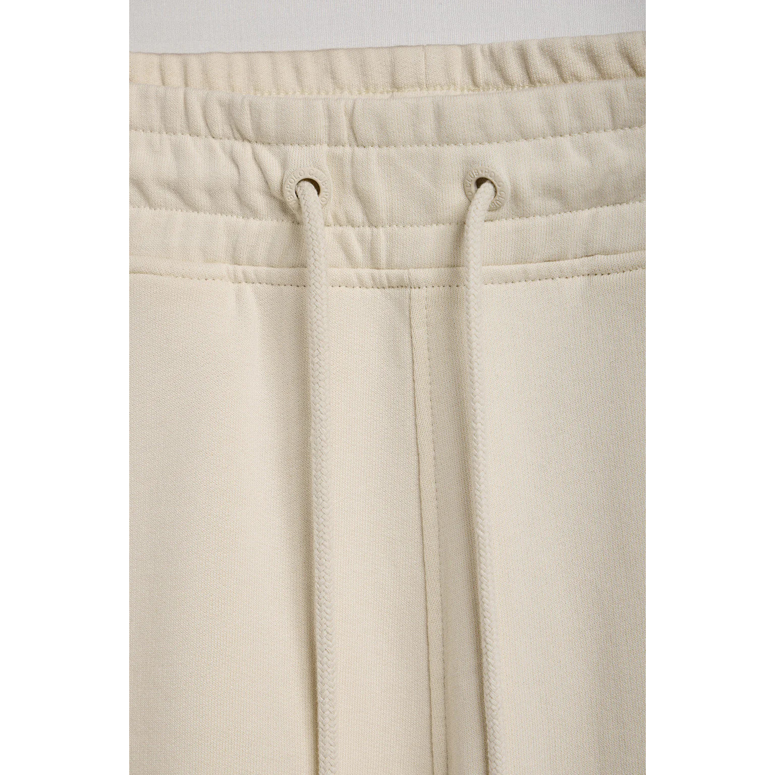 Bermuda Jonas in cotone beige relaxed fit con toppa in twill in gomma Polo Club