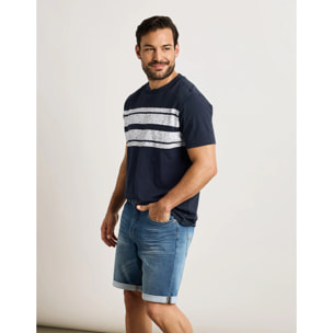 Camiseta Manga Corta Azul Marino - Foilmil