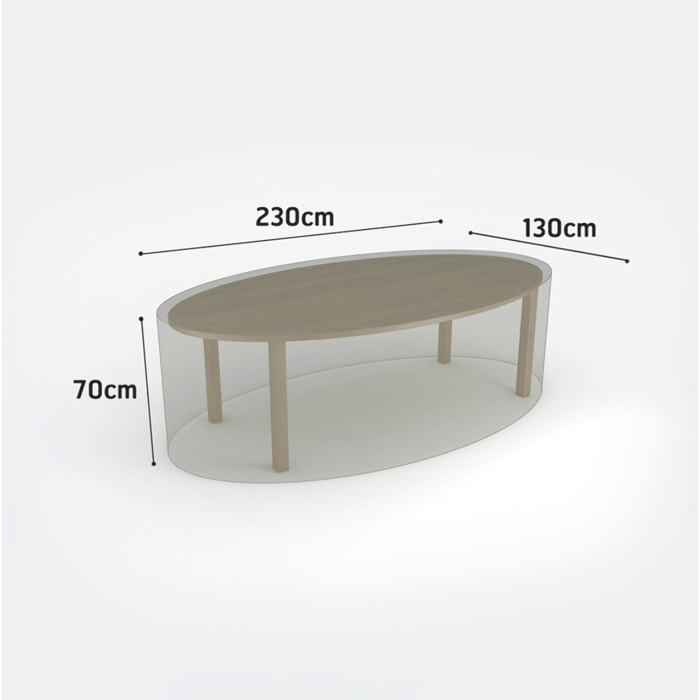 Funda Protectora Mesa Ovalada 230x130x70 Cm