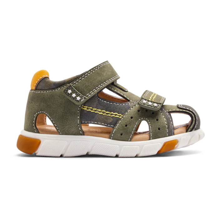 Sandalias Cerradas de Bebés Suela Antideslizante Khaki