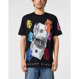 PHILIPP PLEIN Camiseta de cuello redondo y manga corta LOGO