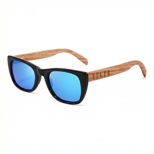 Gafas de Sol Feler 1541M-4 Polarizadas de Madera Unisex 50 mm