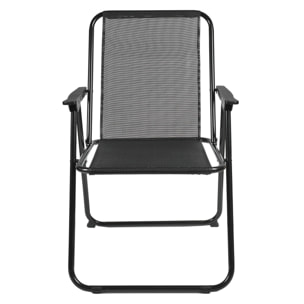 Chaise Pliante Noir Gm