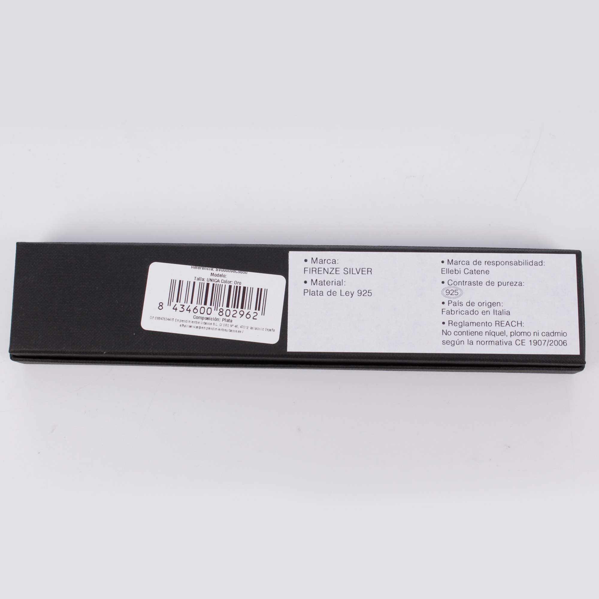 Cadena de Plata de Ley 925 con colgante en corazón esmaltado