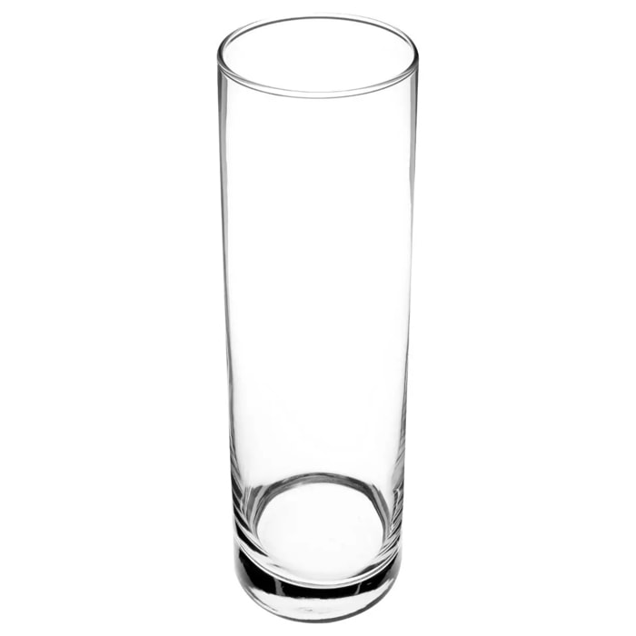Vase florale transparent H26