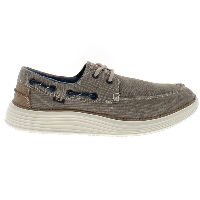 Armata di Mare Scarpe Uomo da Barca Stringate con Soletta Rimovibile in Memory Foam AMU S25L703 Beige