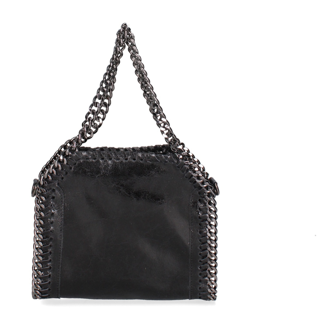 Borsa a mano da donna Made in Italy - Modello Zefira Chic - Pelle scamosciata stampata - 23.0 x 20.0 x 7.0 cm