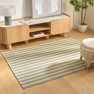 Tapis Groove 170x120cm rayé vert