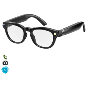 Gafas inteligentes Q8. Con cámara de 8MPX, traductor Ai en tiempo real, reconocimiento fotográfico inteligente, control de música y llamadas.