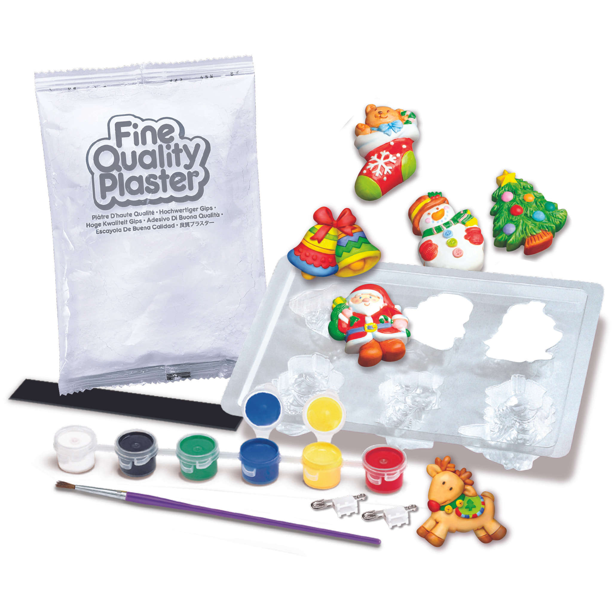 Modella & Dipingi - Personaggi Natale 3D