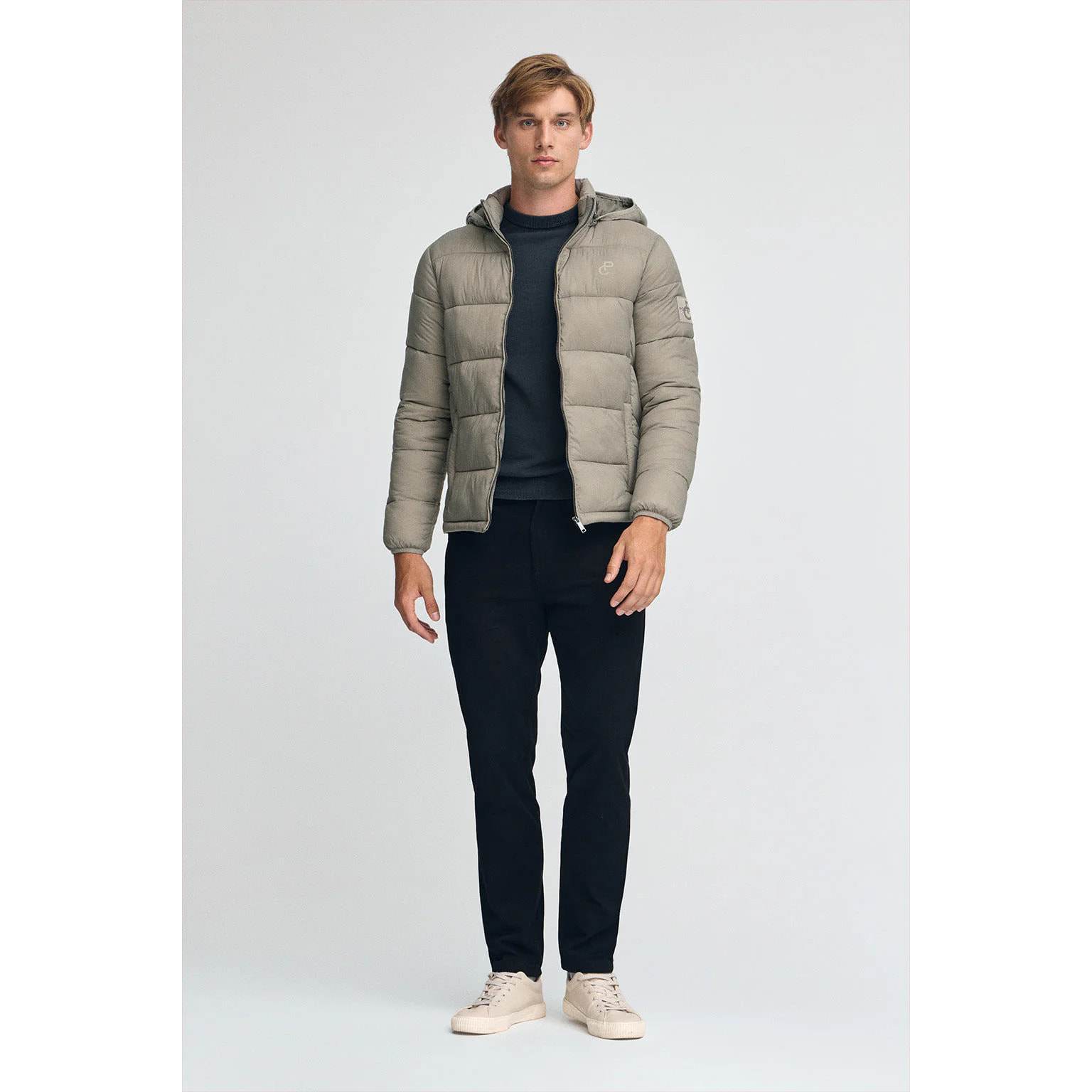 Chaqueta Ciro color piedra con logo Polo Club