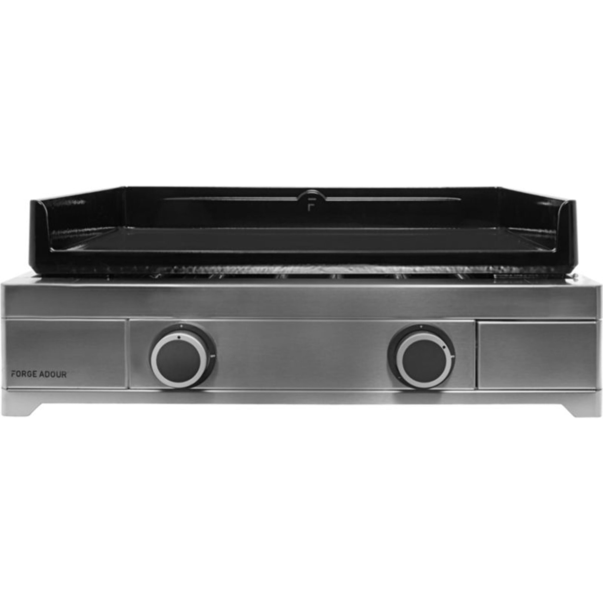 Plancha gaz FORGE ADOUR Modern 60 Inox 2 brûleurs à poser, 60x42 cm