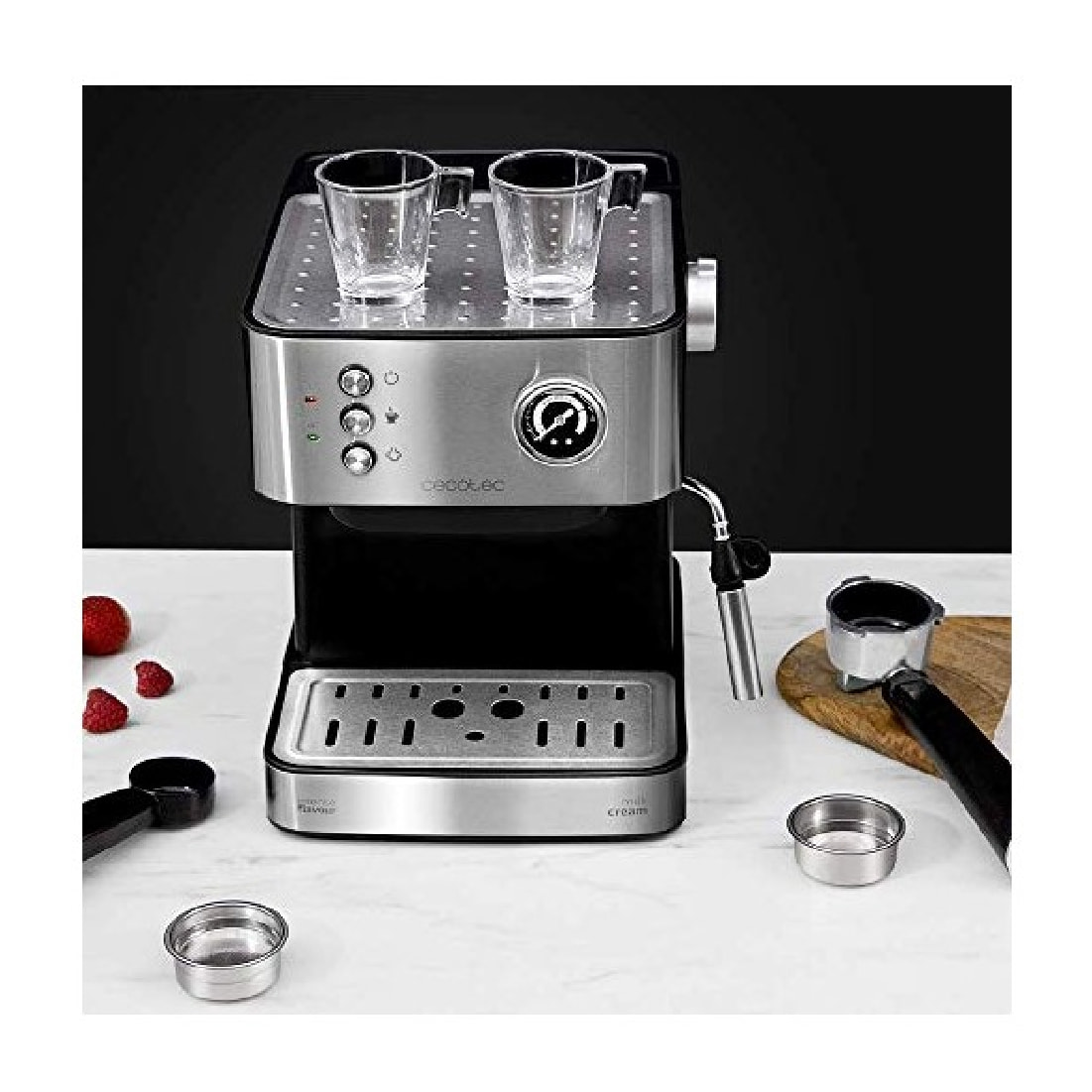 Cecotec Cafetera Express Power Espresso 20 Professionale. 850 W 20 Bares Manómet