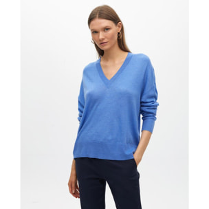 Maglione collo a V largo