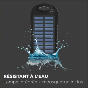 Batterie nomade MOBILITY LAB Solaire 5000 mAh noir