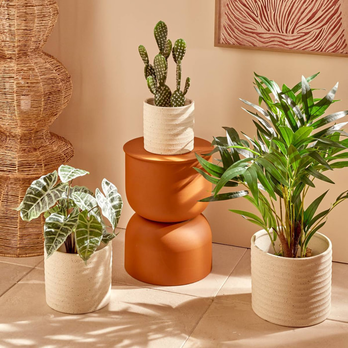 Set de 3 Pot de Fleurs Elly en Grès 25x25x21,5cm