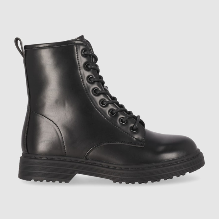 Botines - Negro - Tacón: Bajo