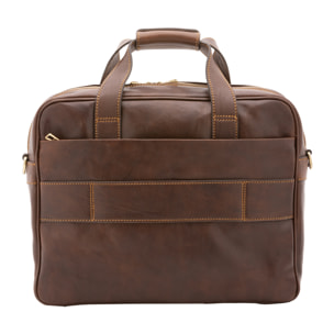 Borsa a mano  unisex In Vera pelle Made in Italy 38x36x10 cm