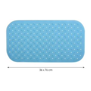 Tapis Fond de baignoire antidérapant Caoutchouc CLASS Bleu Ciel MSV