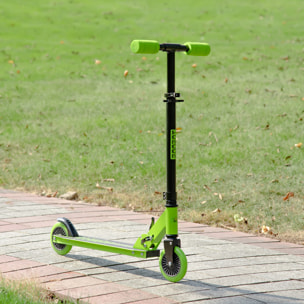 Patinete para Niños +3 Años Plegable con Altura Ajustable de 79,5-89,5 cm Verde