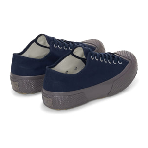 Le Superga Uomo Donna Blu 2434 Mil-Spec Low Cut Cotton Canvas