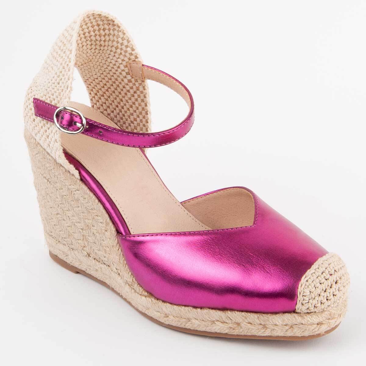 Alpargata De Cuña - Rosa - Altura: 8 Cm