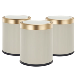 3 Poubelle de salle de bain push GLINT 8