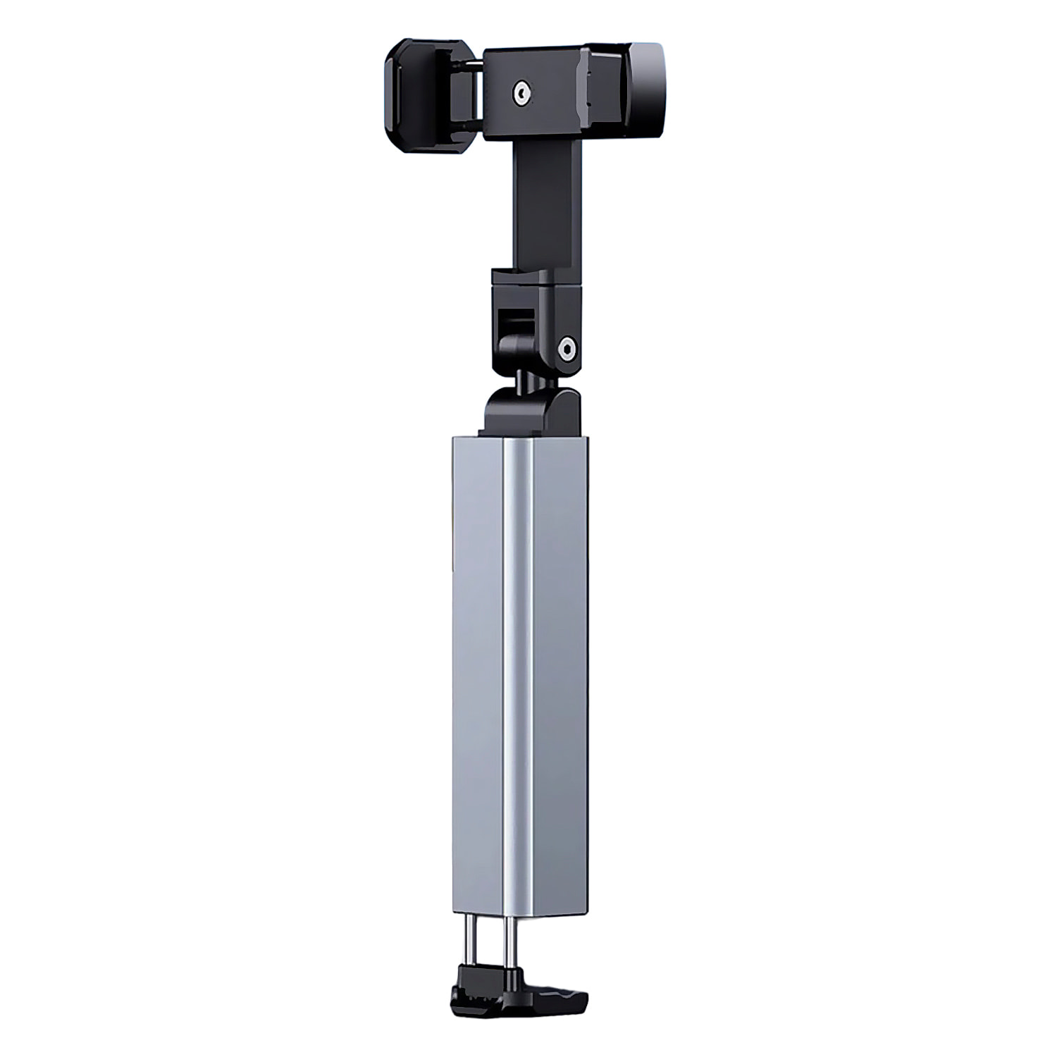 Stabilizzatore mobile pieghevole con palo selfie estensibile, rotazione a 360° e supporto regolabile. Compatto, portatile e compatibile con la maggior parte degli smartphone.