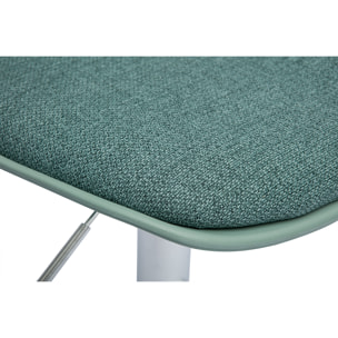 Tabourets de bar design vert de gris (lot de 2) STEEVY