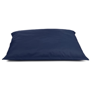 Pouf rectangulaire d'extérieur XXL 180x140cm bleu marine THIES